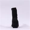 Wonders Anan Low Block Heel Stretch Boot - Black Suede